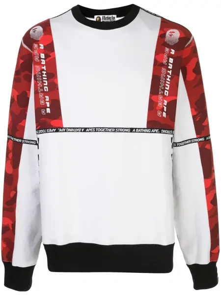 Tricou A Bathing Ape® cu model camuflaj alb