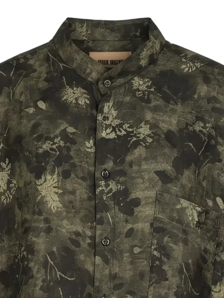 Cămașă Uma Wang cu model floral cu imagine verde