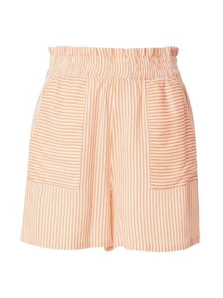 VERO MODA Pantaloni VMBUMPY portocaliu alb