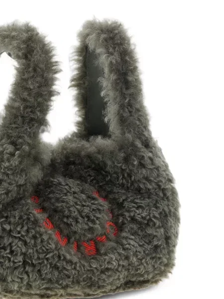 Siuvinėta avikailio rankinė Stella Mccartney pilka