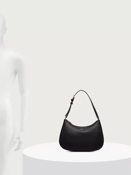 Кожаная сумка хобо Furla