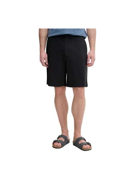 Armani Exchange szorty z lyocellem niebieskie