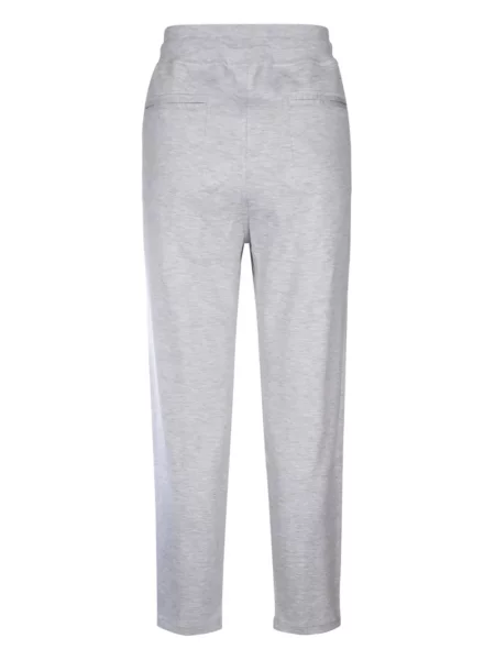 Pantaloni Brunello Cucinelli alergare cu cordon gri