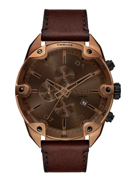 DIESEL Ceas analogic / bronz maro