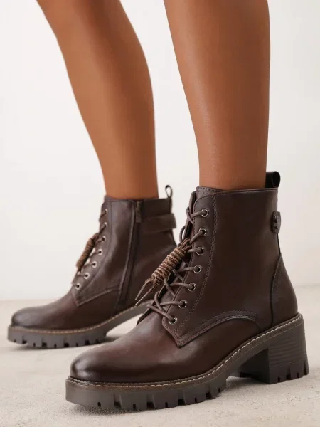 Botine Licias închis maro
