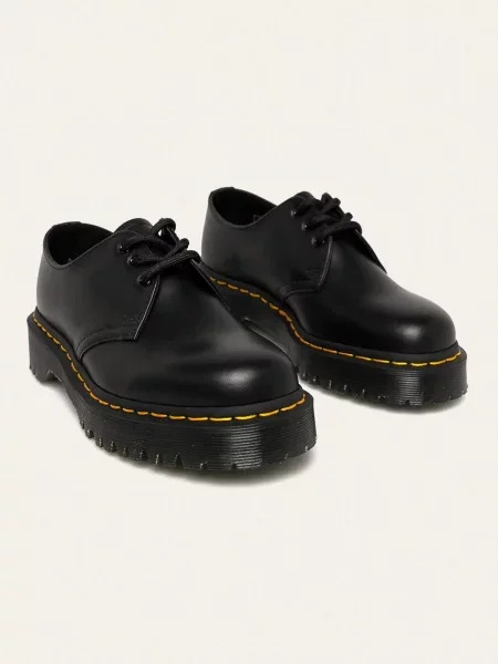 Sneakerși Dr. Martens din piele negru