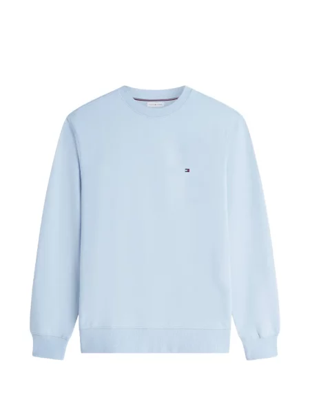 Pulover Tommy Hilfiger cu broderie albastru