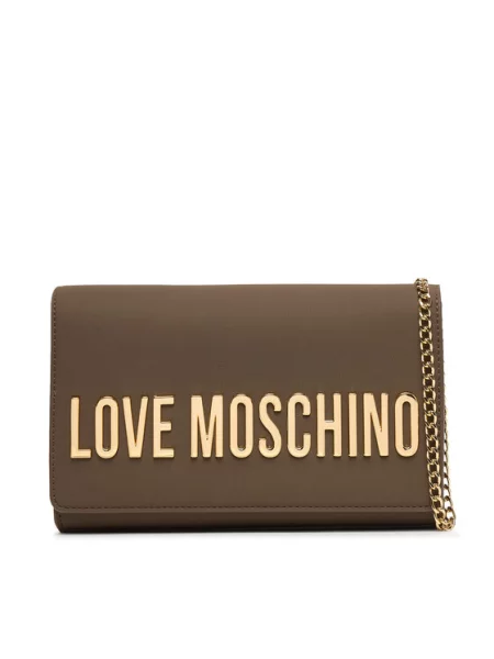 LOVE MOSCHINO Ročna torba rjava