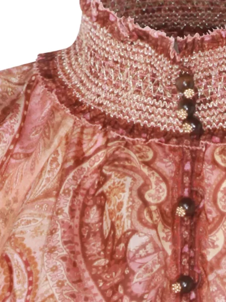 Bluză Zimmermann cu model paisley roșu