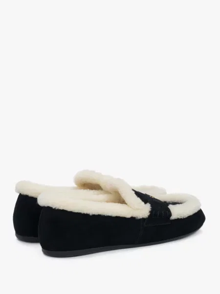 Велюровые лоферы Estro бежевые