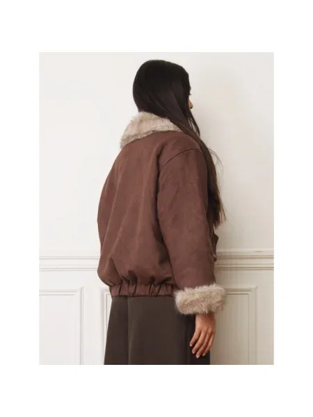Palton La Modeuse maro
