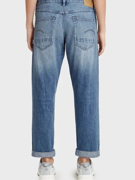 Джинси бойфренди G-star Raw блакитні