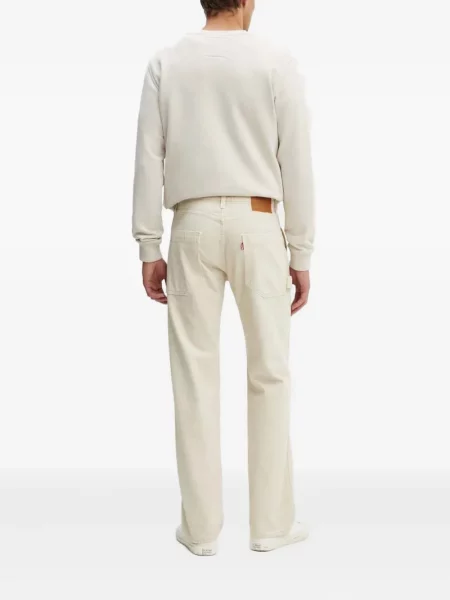 Blugi drepți Levi's® zdrențuiți negru