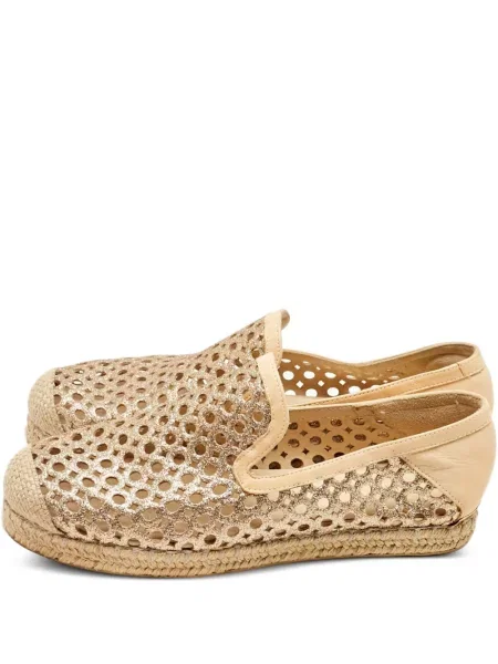 Espadrile Stuart Weitzman din piele auriu