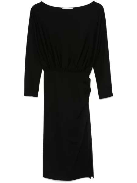 Rochie midi Kaos cu volane negru