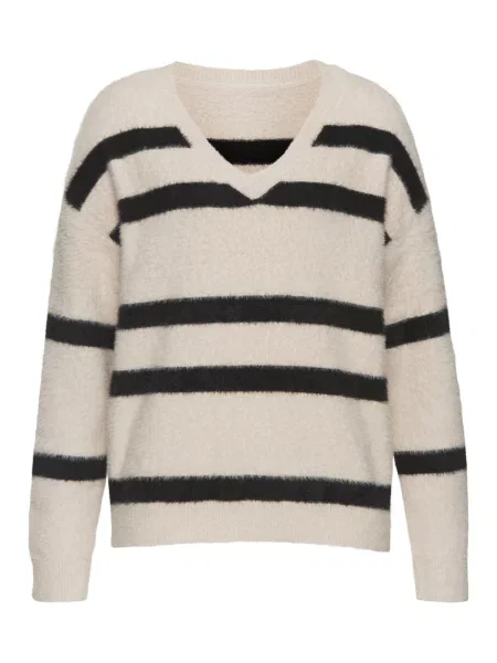 LASCANA Pulover bej deschis negru