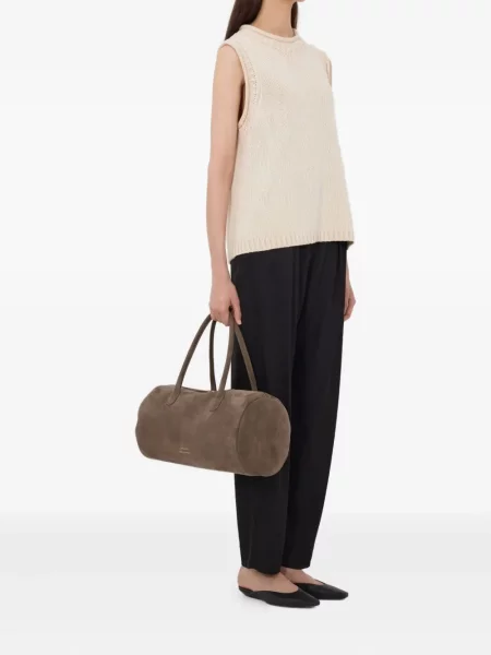 Gulerat top Loulou De Saison fără mâneci cu nervuri