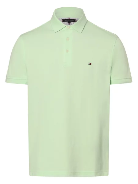 Koszulka polo z wyhaftowanym logo Tommy Hilfiger zielone