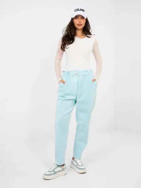 Pantaloni Italy Moda alb