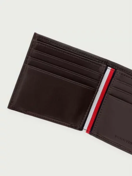 Tommy Hilfiger Portfel Th Corp Mini Cc ciemny brązowy