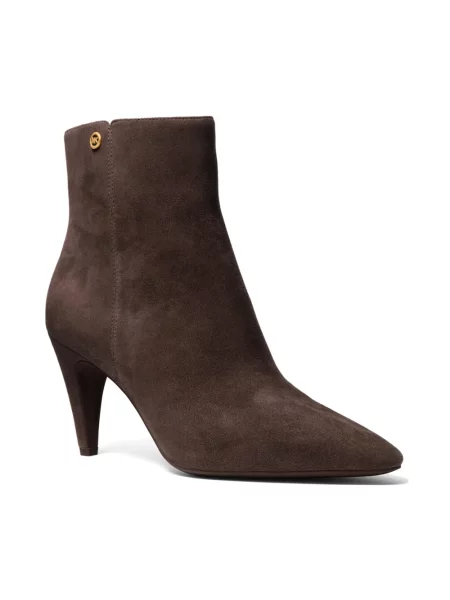 Botki Michael Kors skórzane brązowe