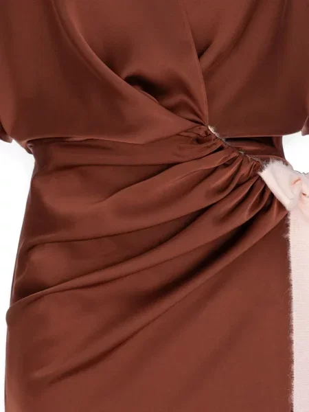 Rochie maxi V:pm Atelier drapată maro