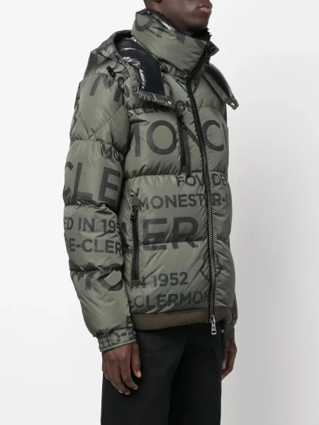 Geacă Moncler cu imagine verde