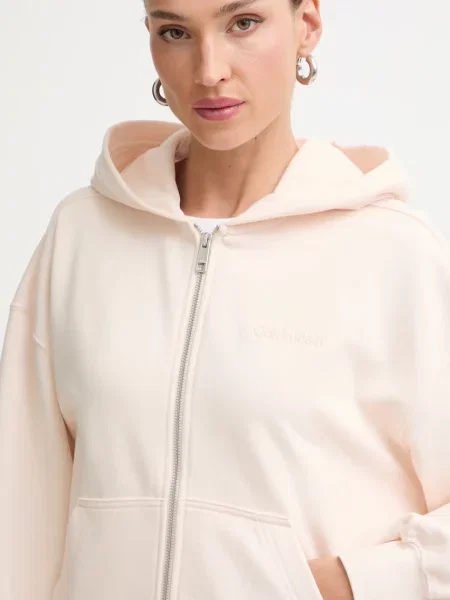 Calvin Klein kapucnis melegítőfelső női bézs