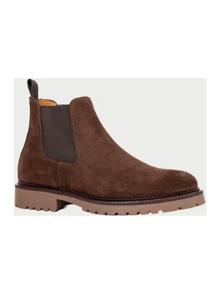 Buty do kostki Exton zamszowe brązowe