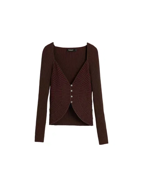 Desigual Kardigan / cyclam hnědá