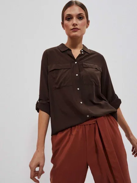 Koszula Marisse brązowa