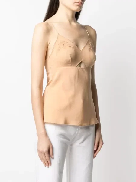Top Alberta Ferretti de mătase cu model floral
