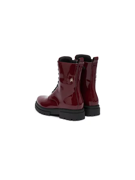 Gležnjarji Tommy Hilfiger S Bordo rdeča