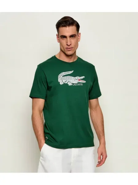 Lacoste Tricou | Lacoste x Roland Garros verde