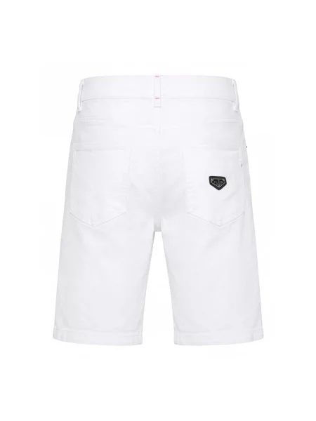 Szorty jeansowe Philipp Plein białe
