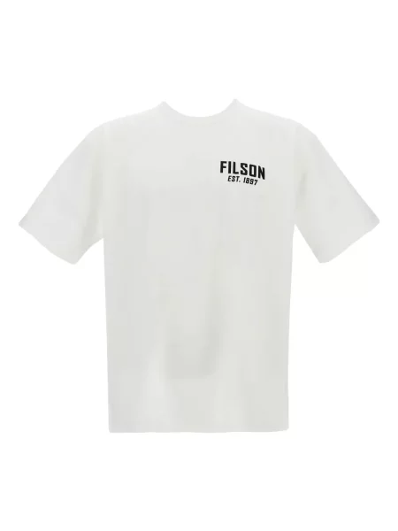 Tricou Junya Watanabe Man cu imagine cu decolteu rotund alb