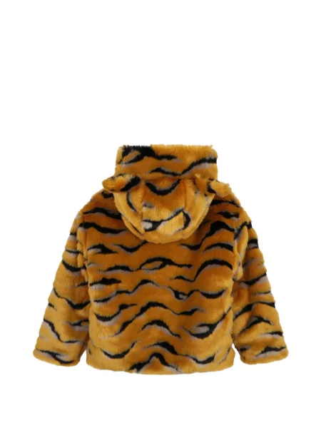 Bluza z kapturem dziecięca Kenzo pomarańczowa