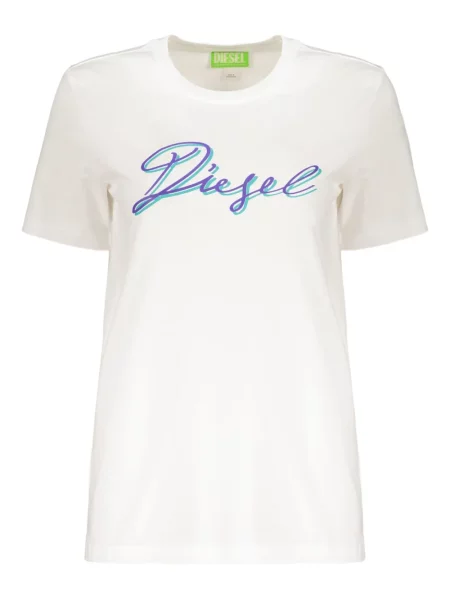 Tricou Diesel cu autograf alb