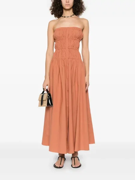 Rochie maxi Forte_forte maro