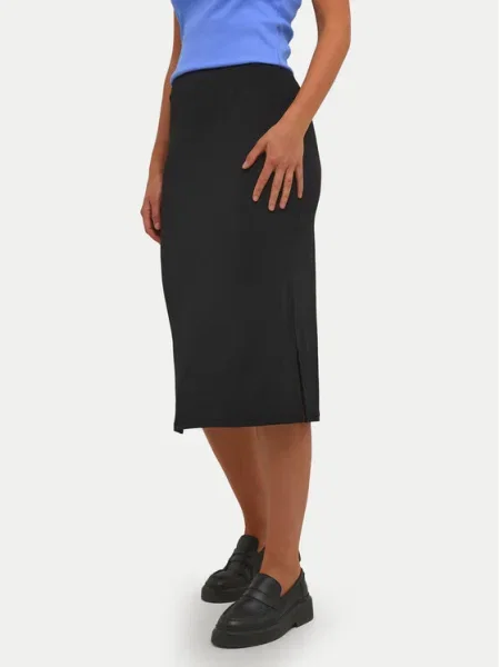 Kaffe Fustă midi Malli negru