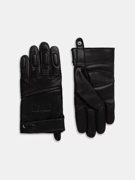 Δερμάτινα γάντια Maison Margiela x Agnelle ανδρικά μαύρο