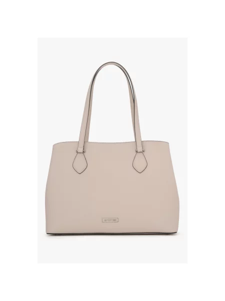 Кожаная сумка Cromia бежевая