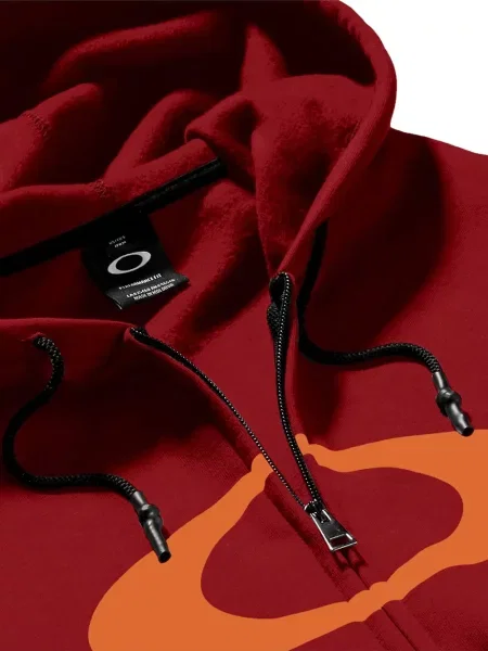Hanorac cu glugă Oakley roșu