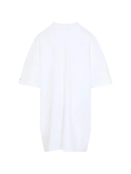 Rochie tip cămașă Moschino cu imagine alb