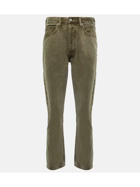 Kavbojke z visokim pasom Citizens Of Humanity z visokim pasom rjava