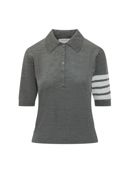 Polo Thom Browne wełniane szare