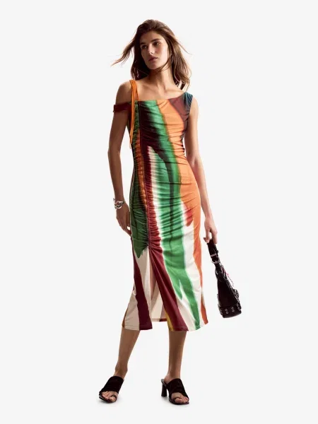 Desigual Letné šaty Paint Lacroix Farebná