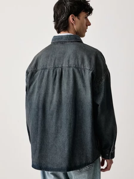 Levi's kurtka jeansowa LENOX WESTERN OVERSHIRT niebieska