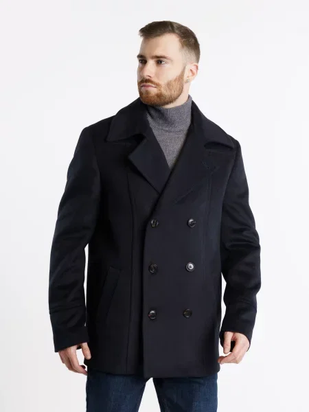 Шерстяное пальто Arber синее