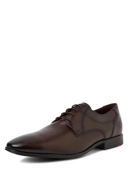 Buty derby skórzane z ozdobnymi szwami model ‘CORE’ Lloyd brązowy
